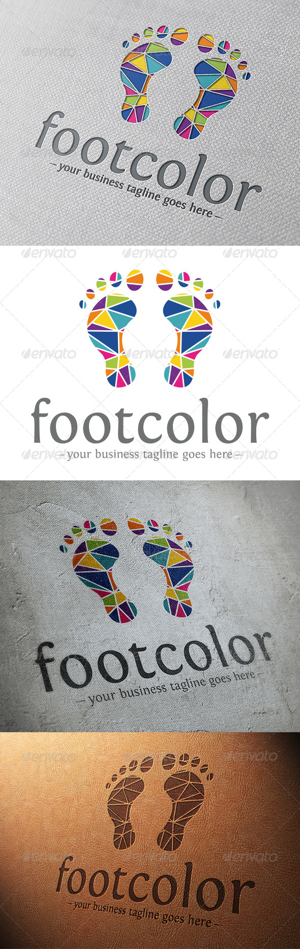 Creative Foot Logo Template Creative Foot Logo Template