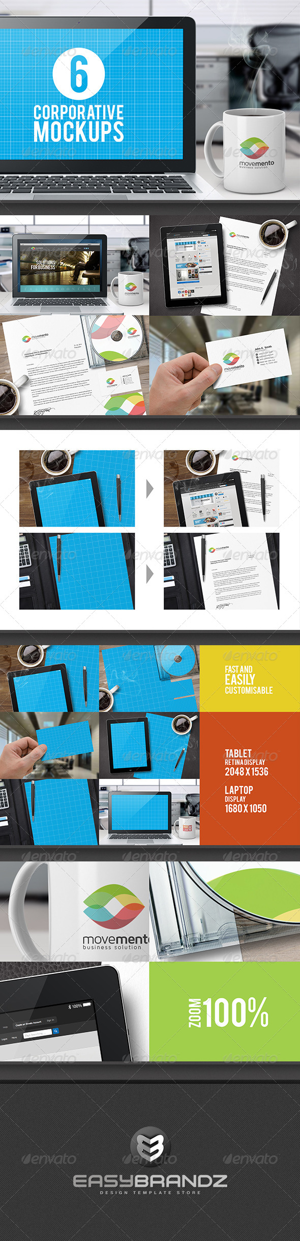 Corporative Mockups Vol.01 - Product Mock-Ups Graphics