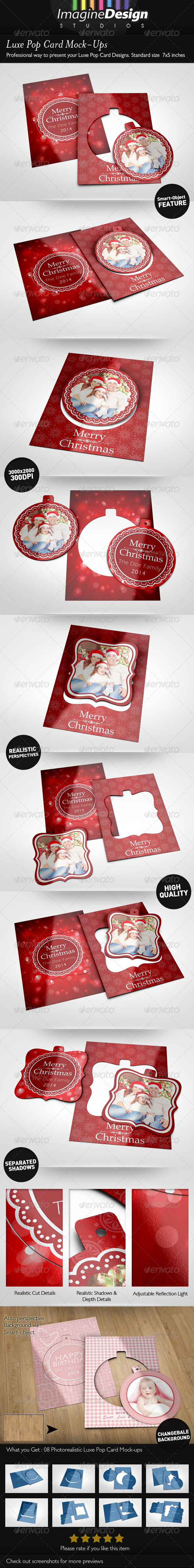 Luxe Pop Card Mock-Ups Luxe Pop Card Mock-Ups