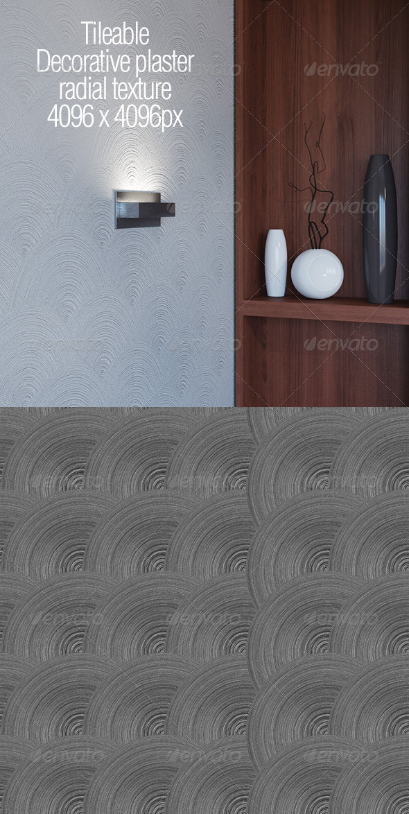 Tileable decorative plaster radial texture Tileable decorative plaster radial texture
