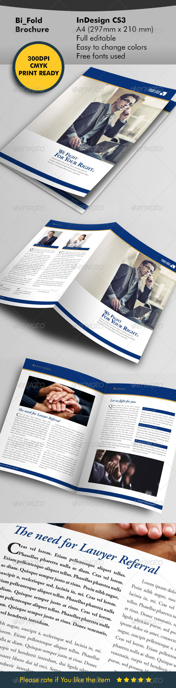 Lawyer Brochure Template Lawyer Brochure Template