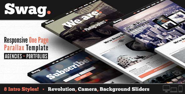 Swag - One Page Parallax Portfolio Template