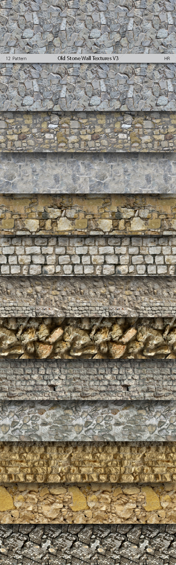 Old Stone Wall Surface Textures V3 Old Stone Wall Surface Textures V3