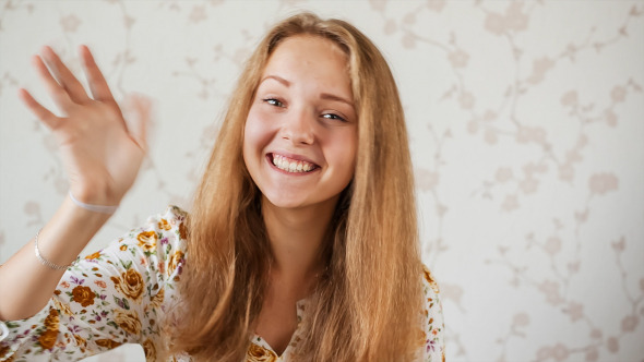 Women Communicates by Webcam Women Communicates by Webcam