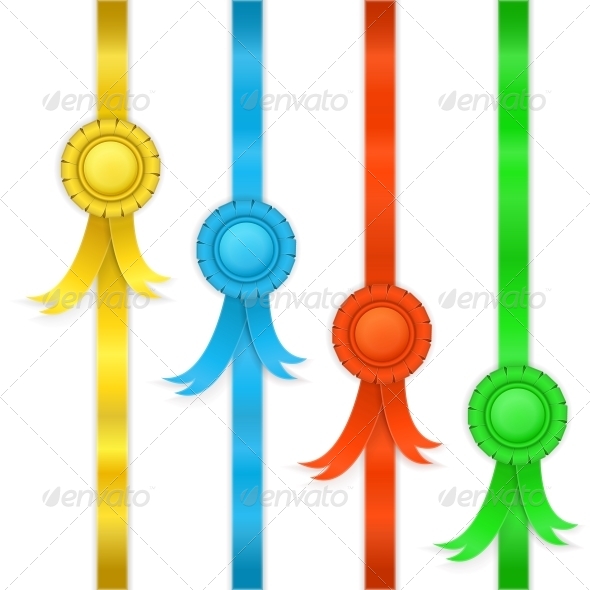 Set of Ribbons Medals Set of Ribbons Medals