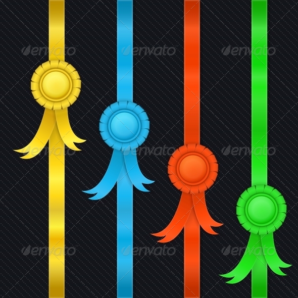 Set of Ribbons and Medals Set of Ribbons and Medals