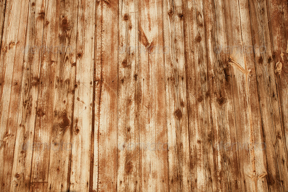 Wood background with yellow light