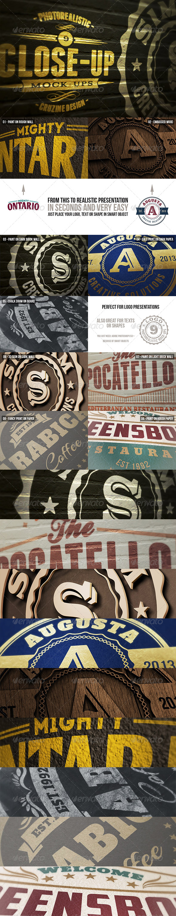 Photorealistic Close-Up Mock-Ups v.1 Photorealistic Close-Up Mock-Ups v.1