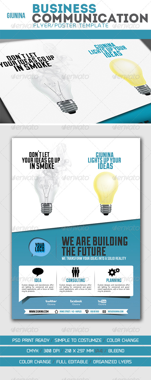 Business Communication Flyer Poster Business Communication Flyer Poster