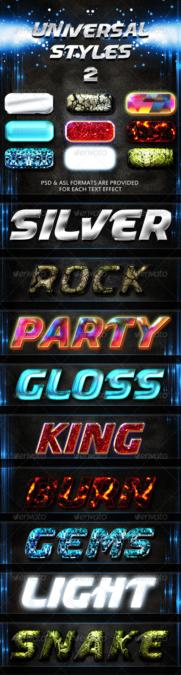 Universal Styles 2 - Text Effects Styles