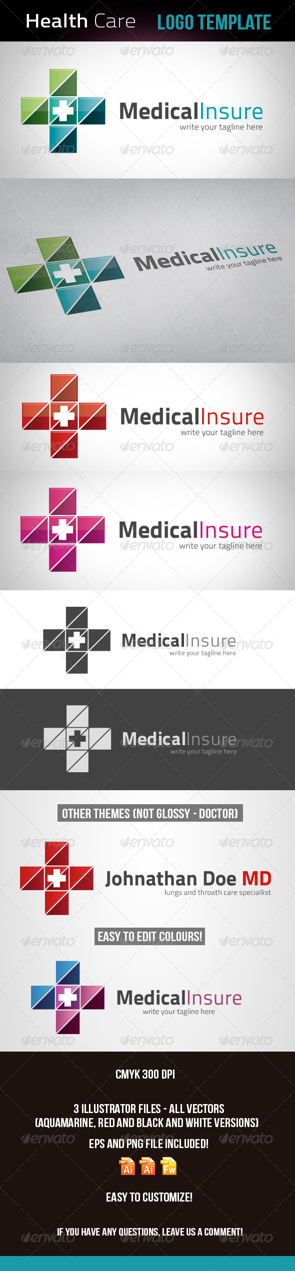 Doctor Health Care Logo Template Doctor Health Care Logo Template
