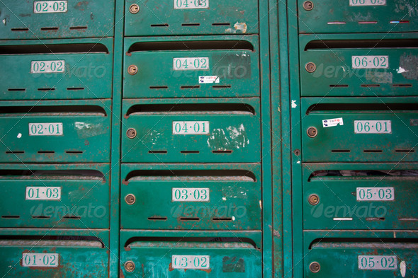 Mailbox in building, Shanghai