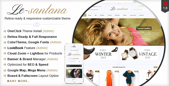 Le-Santana - Responsive & Retina Ready Magento