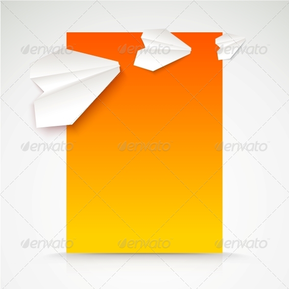 Paper Airplane Postcard Paper Airplane Postcard