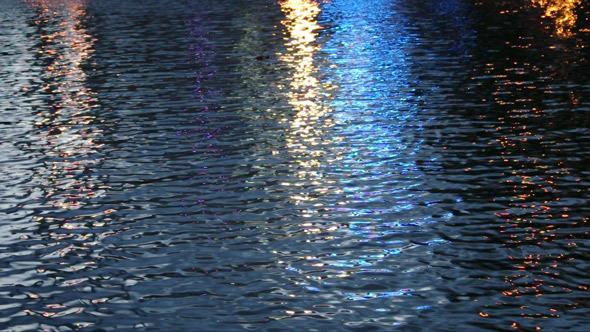 Lights Reflexion of a Night City Lights Reflexion of a Night City