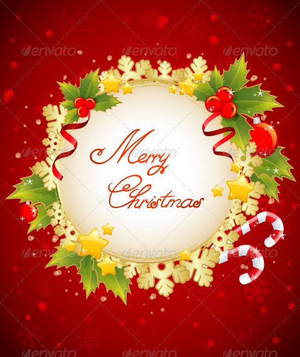 Christmas Decorative Celebration Card Christmas Decorative Celebration Card