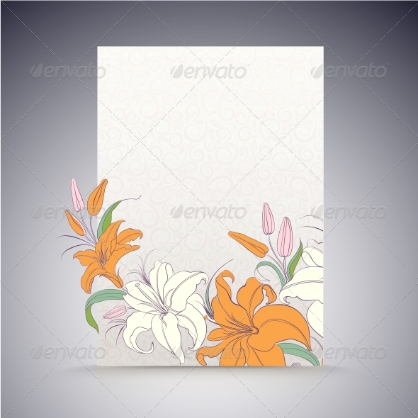Lily on a Sheet of Paper Lily on a Sheet of Paper