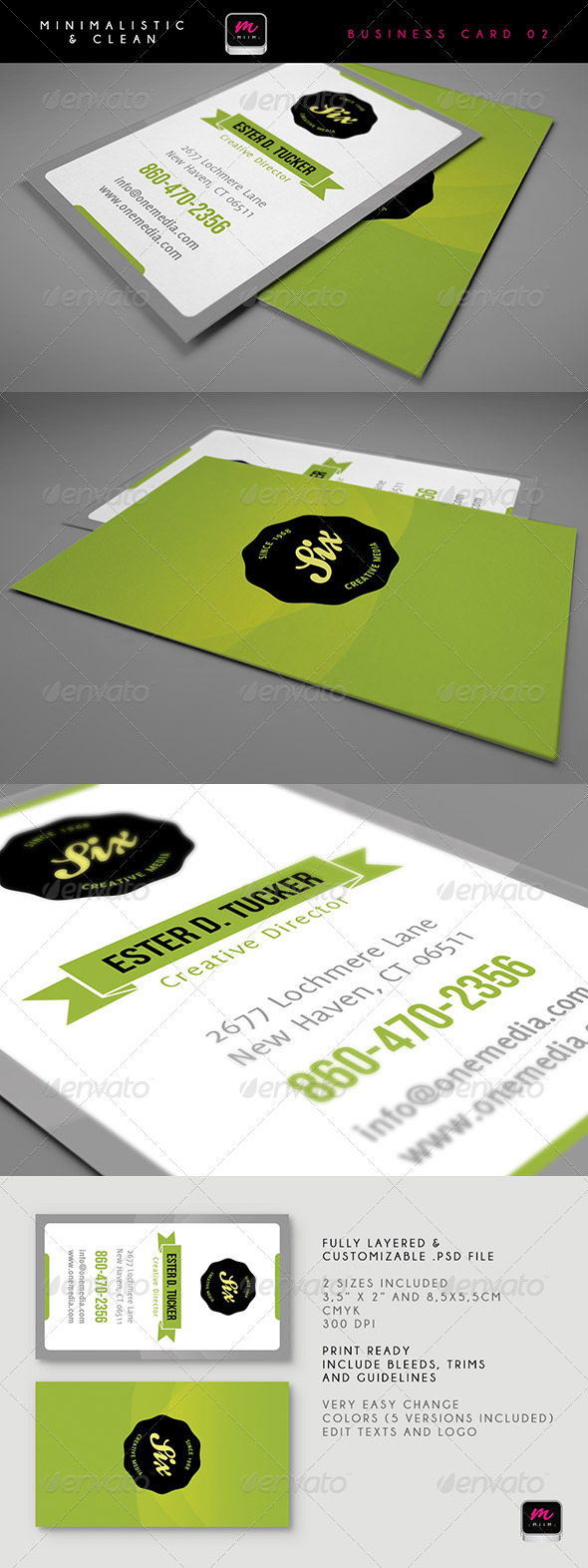 Clean Business Card Template 03 Clean Business Card Template 03