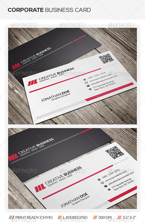 Corporate Business Card Design Corporate Business Card Design