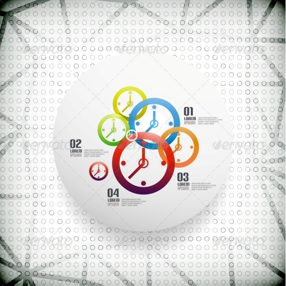 Vector Time Infographic Business Template Vector Time Infographic Business Template