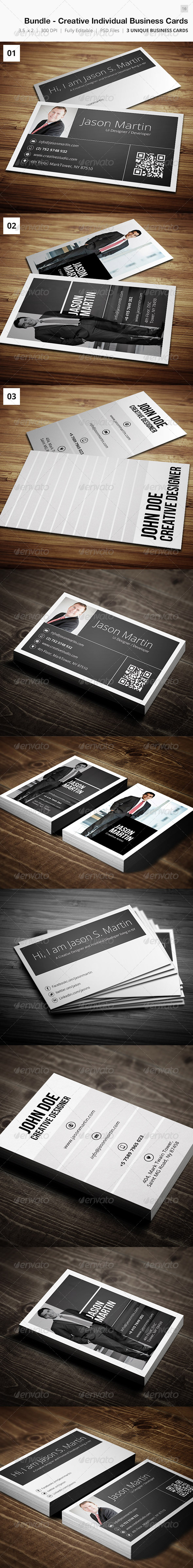 Bundle Creative Individual Business Cards 16 Bundle Creative Individual Business Cards 16