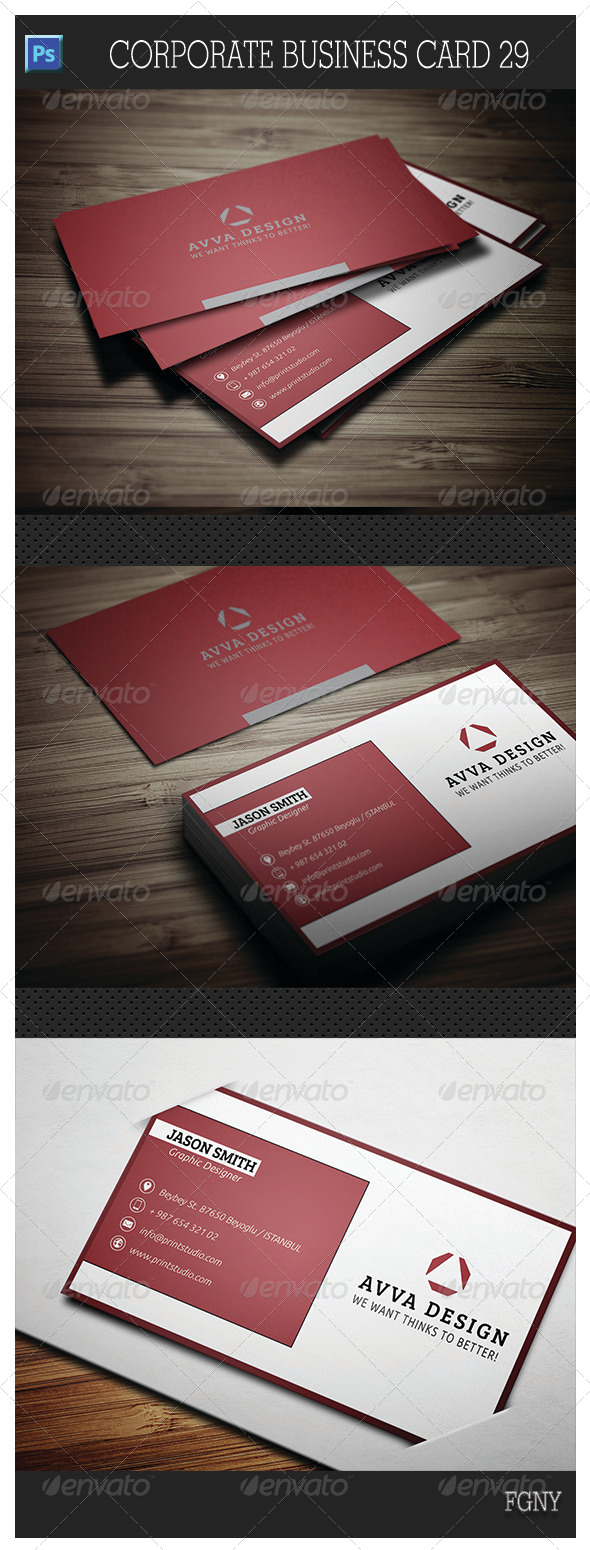 Corporate Business Card 29 Corporate Business Card 29