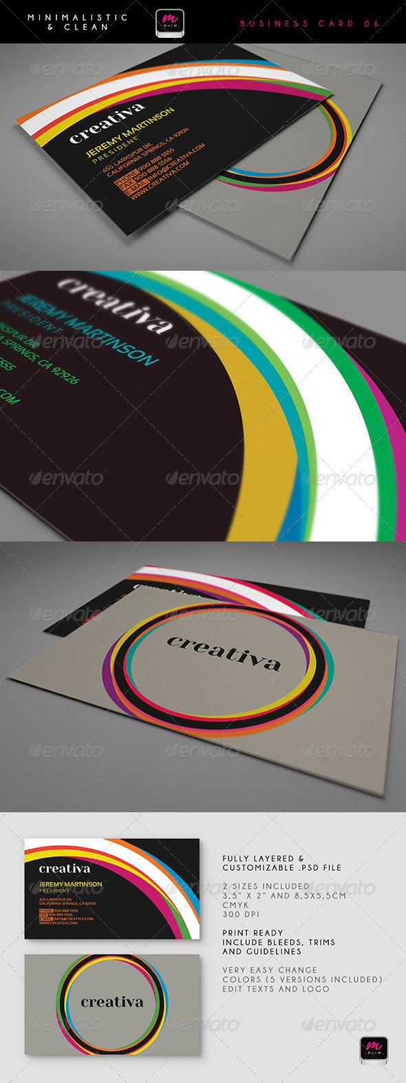 Clean Business Card Template 06 Clean Business Card Template 06