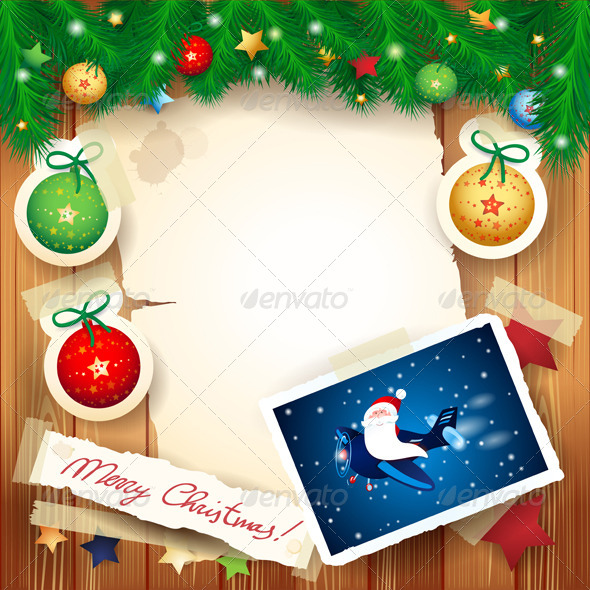 Christmas Background with Santa Christmas Background with Santa
