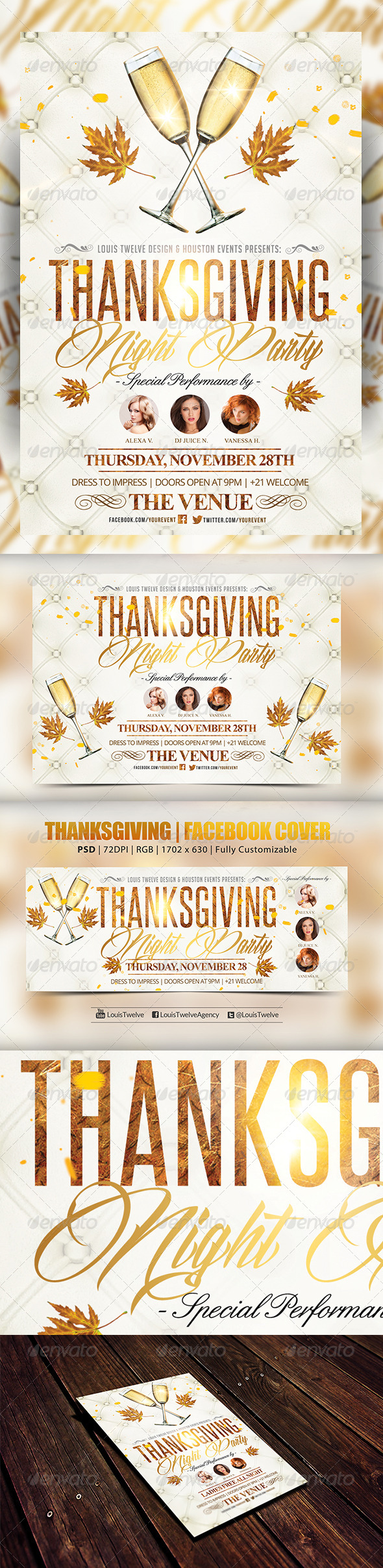 Thanksgiving Night Vertical Horizontal & FB Cover Thanksgiving Night Vertical Horizontal & FB Cover