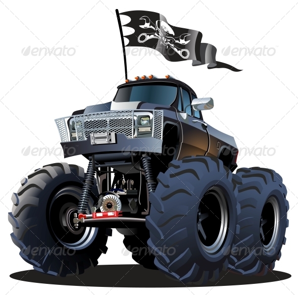 Cartoon Monster Truck