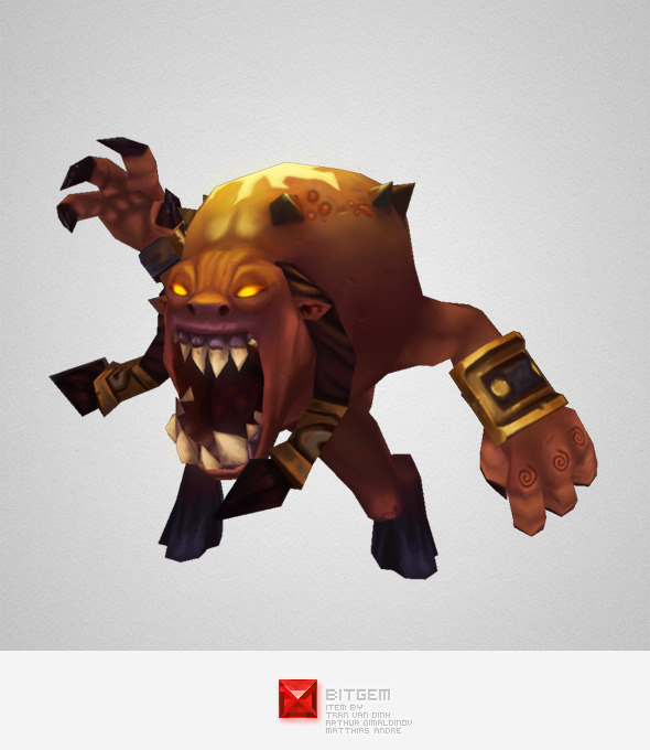 Low Poly Demon Living Bomb Low Poly Demon Living Bomb