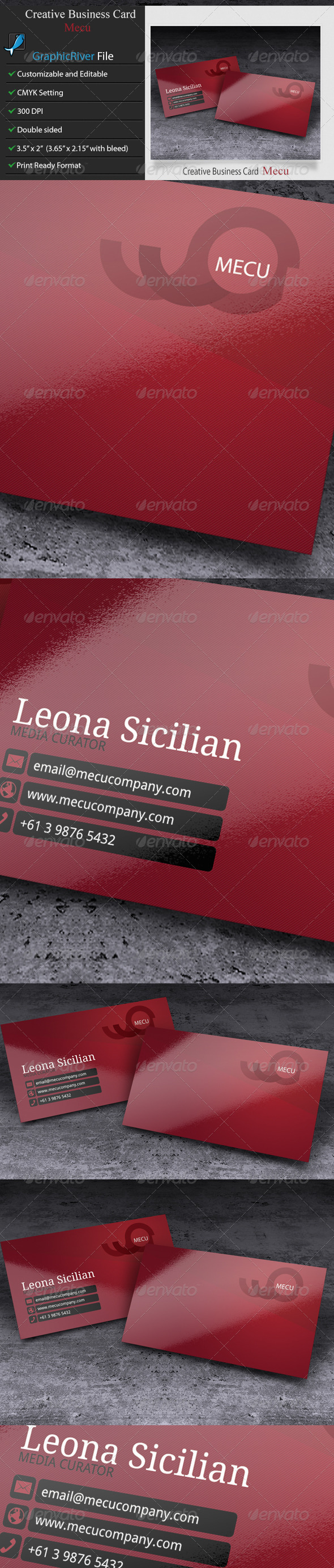 Creative Business Card Mecu Creative Business Card Mecu
