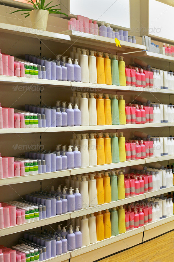 Cosmetic store shelf