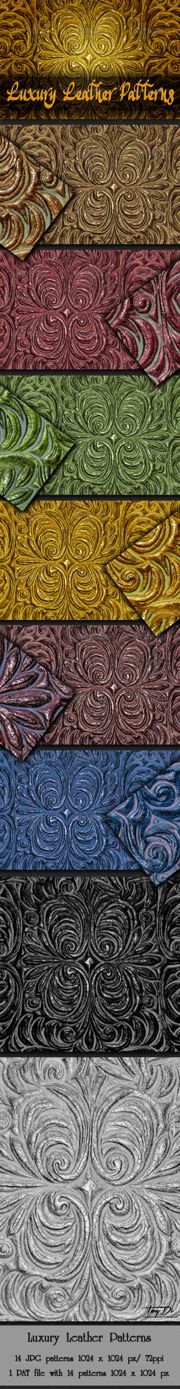 Luxury Decorative Leather Patterns - Miscellaneous Textures / Fills / Patterns