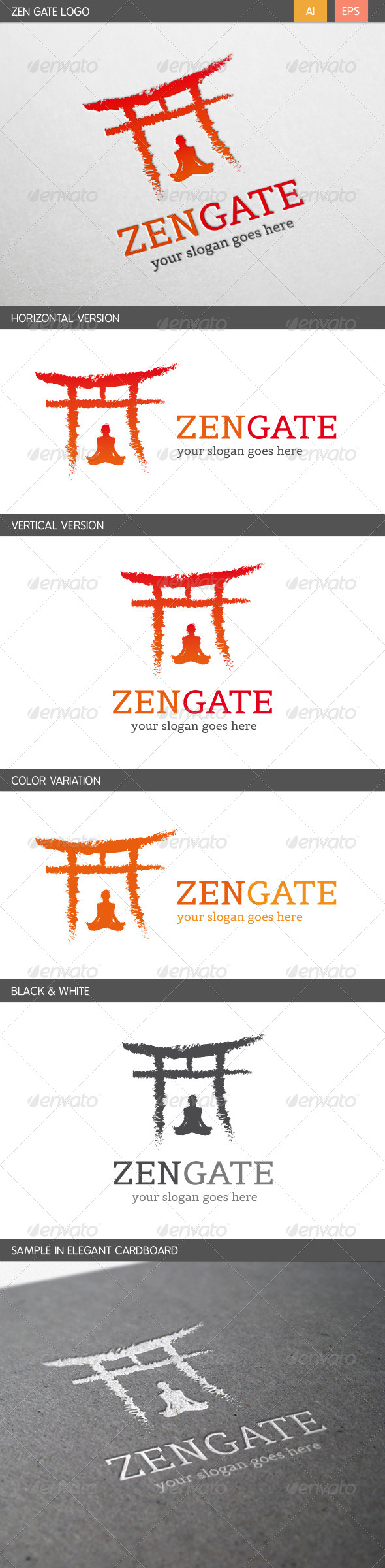 Zen Gate Logo - Humans Logo Templates