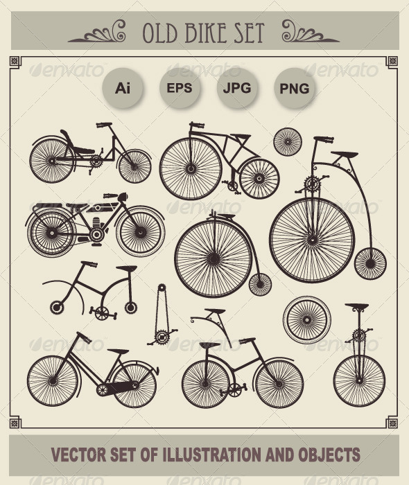 Set of Retro Bikes