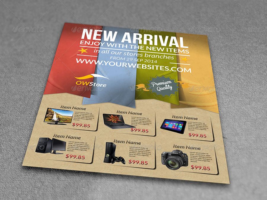 New Arrival Products Flyer Template by OWPictures ...