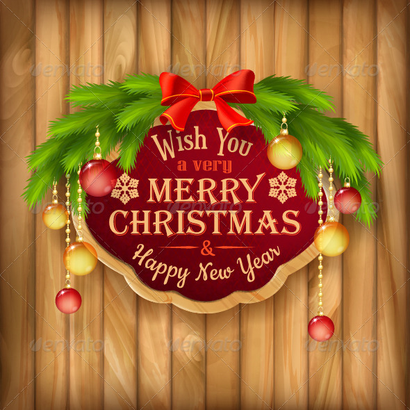 Vector Christmas Garland Frame Balls Background Vector Christmas Garland Frame Balls Background