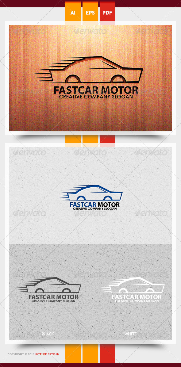 Fast Car Motor Logo Template Fast Car Motor Logo Template