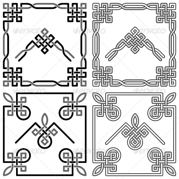 Celtic Knots Corners Set Celtic Knots Corners Set