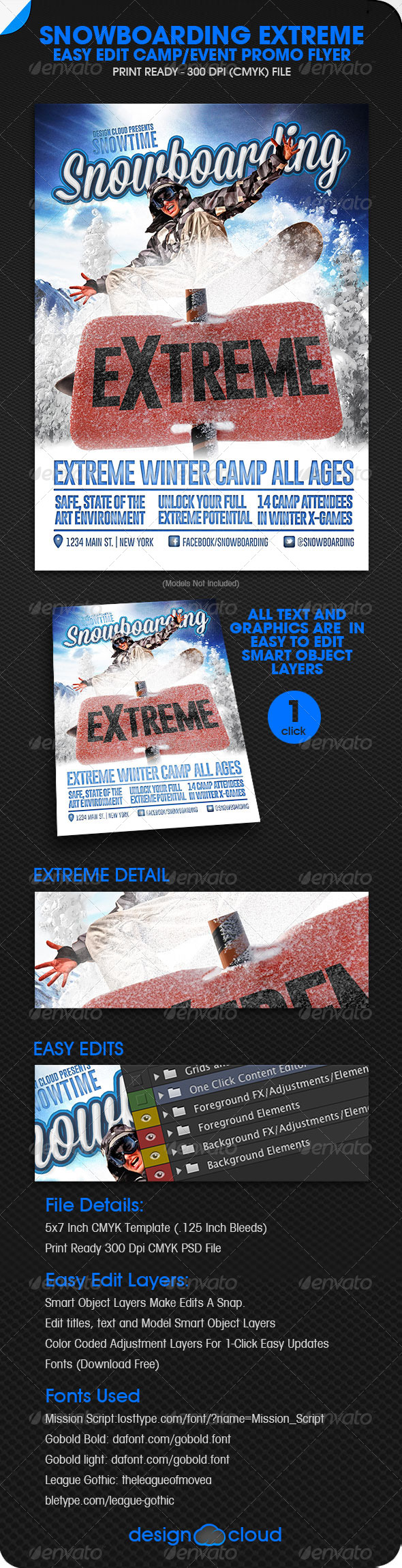Snowboarding Extreme Camp Event Promo Snowboarding Extreme Camp Event Promo
