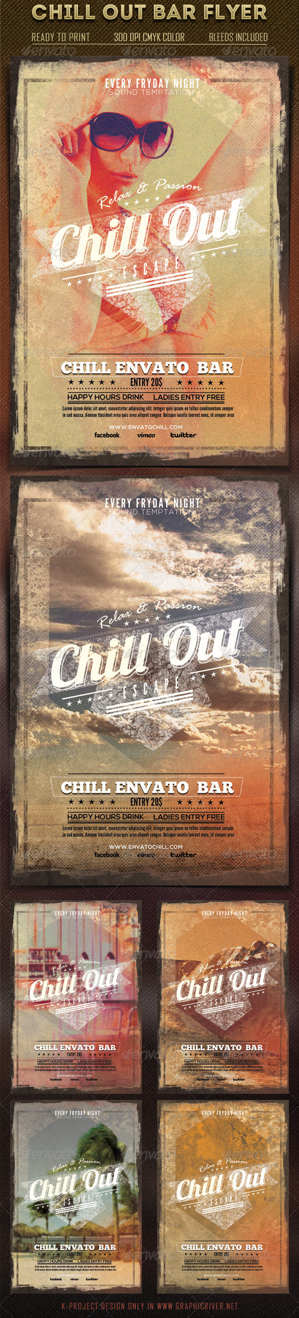 Chill Out Bar Flyer Chill Out Bar Flyer