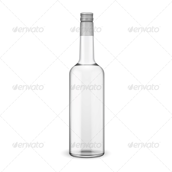Glass Vodka Bottle with Screw Cap Glass Vodka Bottle with Screw Cap