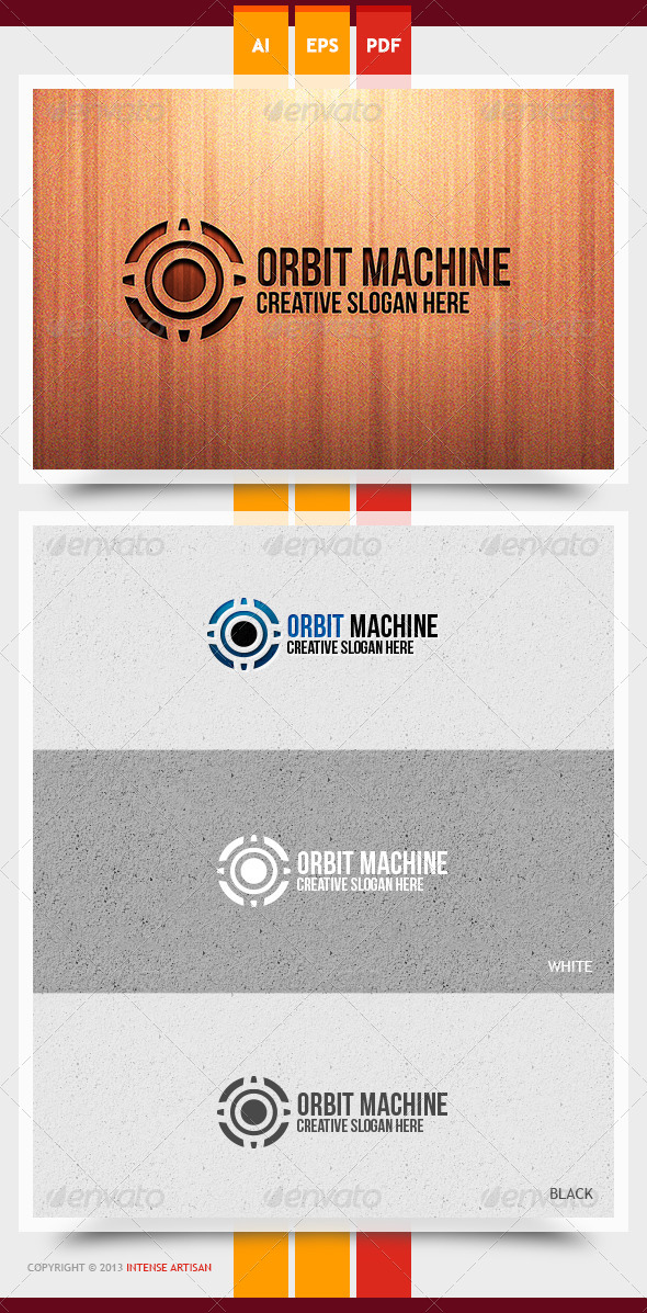Orbit Machine Logo Template Orbit Machine Logo Template