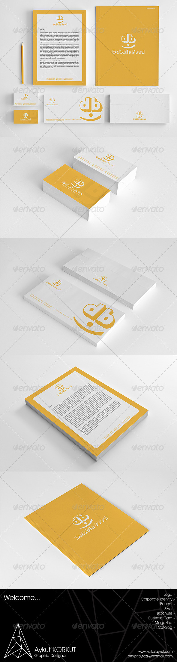 Dubble Food Corporate Identity Package Dubble Food Corporate Identity Package
