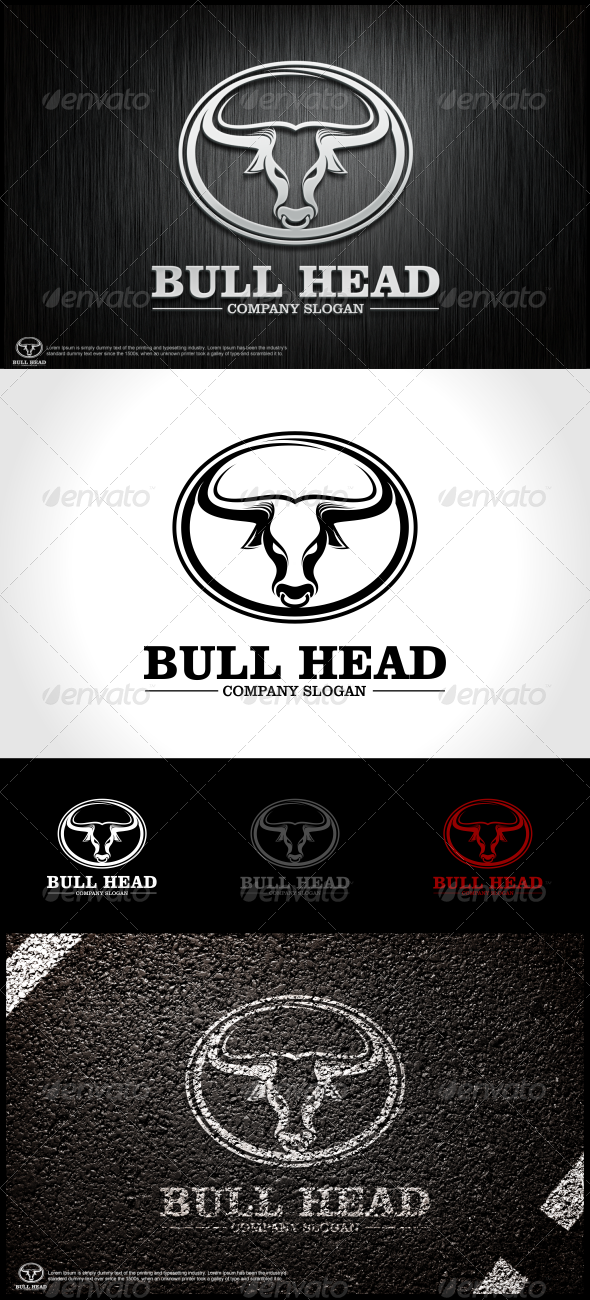 Bull Head Logo Template