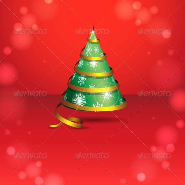 Stylized Ribbon Christmas Tree Stylized Ribbon Christmas Tree