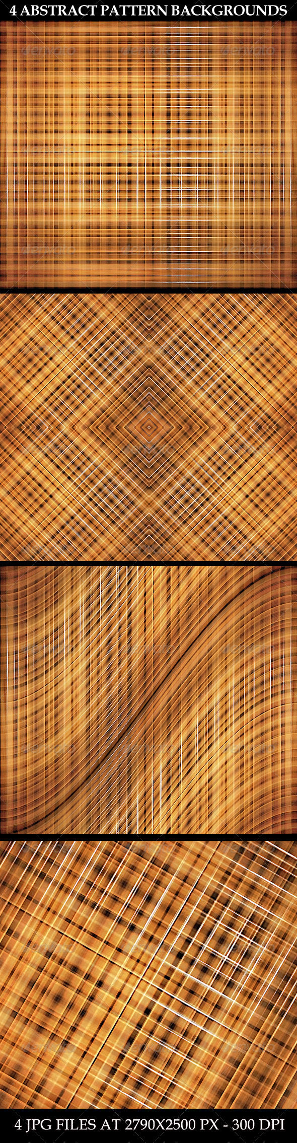4 Abstract Pattern Backgrounds 4 Abstract Pattern Backgrounds