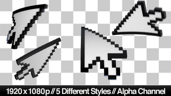 3D Mouse Pointer Cursor 5 Styles 3D Mouse Pointer Cursor 5 Styles