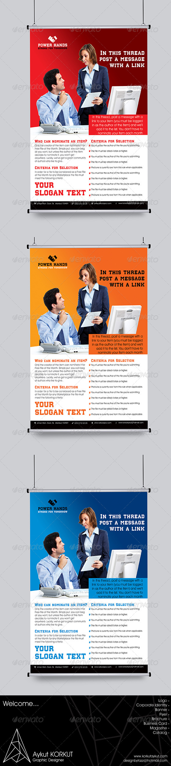 Power Hands Flyer Template Power Hands Flyer Template